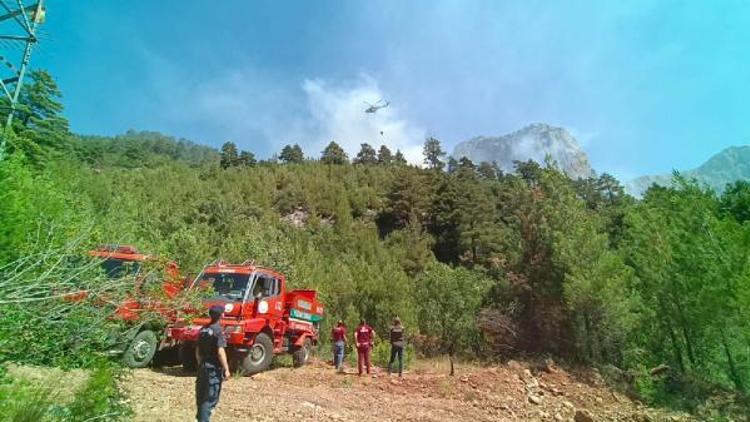 Pozantı’da orman alanı yandı