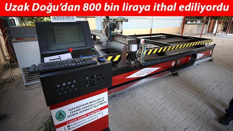 Meslek lisesi öğrencileri okullarında CNC fiber lazer kesim makinesi üretti