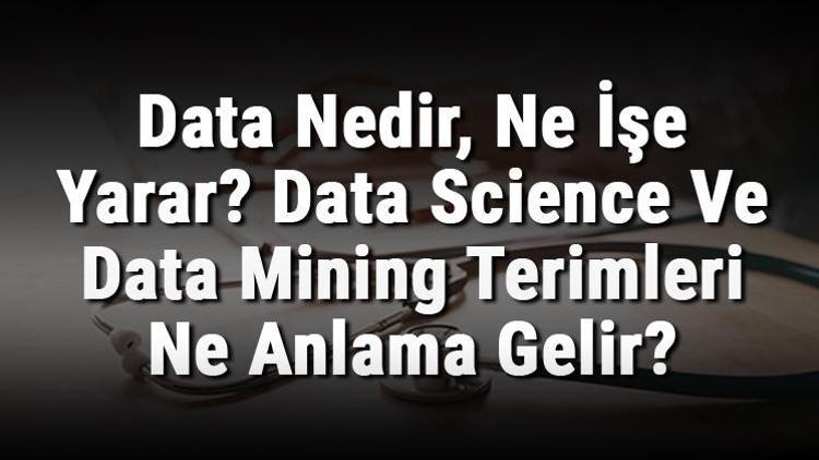 Data Nedir, Ne İşe Yarar Data Science Ve Data Mining Terimleri Ne Anlama Gelir