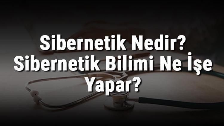 Sibernetik Nedir Sibernetik Bilimi Ne İşe Yapar