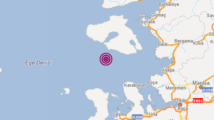 Son dakika... Ege Denizinde 4.2 büyüklüğünde deprem