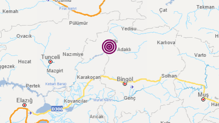 Son dakika... Bingölde 4.3 büyüklüğünde deprem