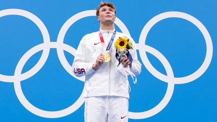 Tokyo 2020de 800 metre yüzmede altın madalya Robert Finkenin