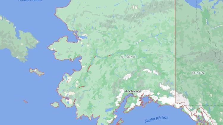 Alaska nerede ABD Alaska harita bilgileri