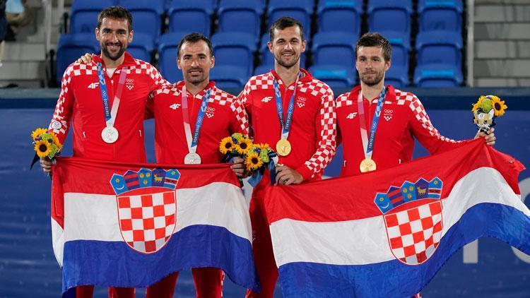 Tokyo 2020de tenis çift erkeklere Hırvatistan damgası Altın ve gümüş...