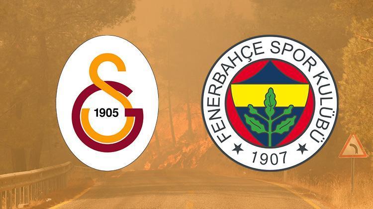 Galatasaray ve Fenerbahçeden anlamlı hareket Orman yangınlarına duyarsız kalmadılar