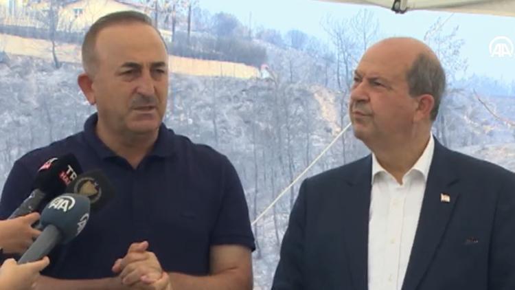 Son dakika: Dışişleri Bakanı Mevlüt Çavuşoğlundan orman yangını bölgesinde açıklamalar