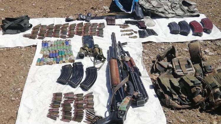 Vanda terör örgütü PKKya ait silah ele geçirildi