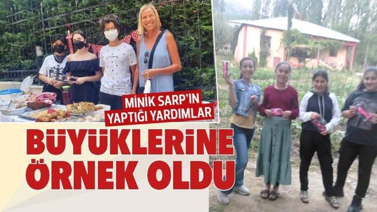 Minik Sarpın yaptığı yardımlar büyüklerine örnek oldu