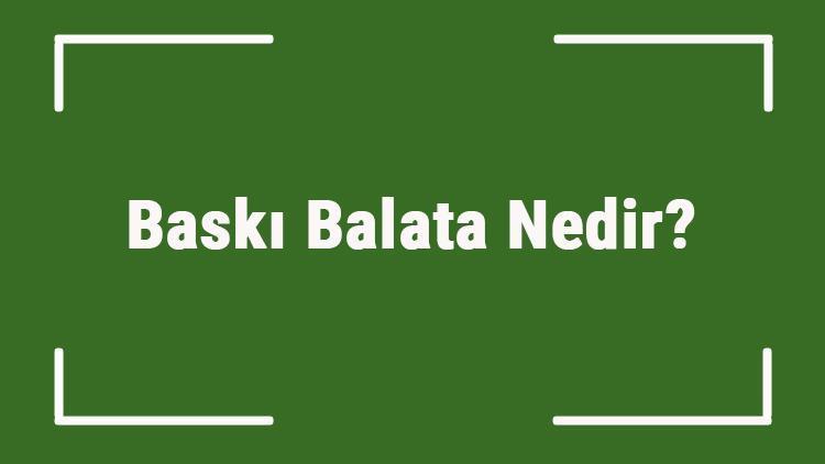 Baskı Balata Nedir Arabada Baskı Balata Bittiği Nasıl Anlaşılır