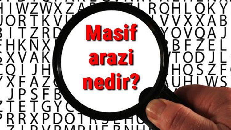 Masif arazi nedir, nerelerde görülür Masif arazi örnekleri ve özellikleri..