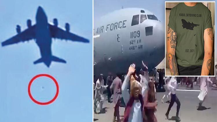 Pes dedirten adım: Uçaktan düşen Afganlar tişört oldu