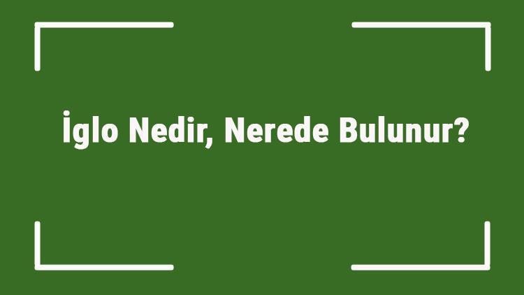 İglo Nedir, Nerede Bulunur İglo Nasıl Ve Neyden Yapılır