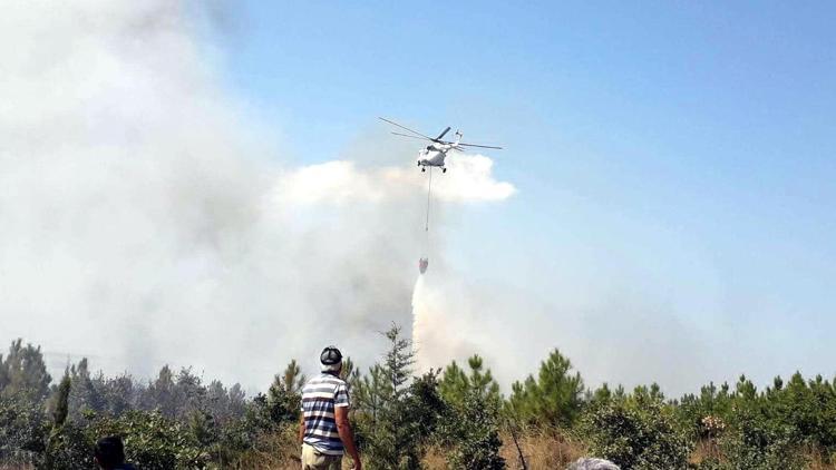 Edirnede ATV aracındaki yangın ormana sıçradı