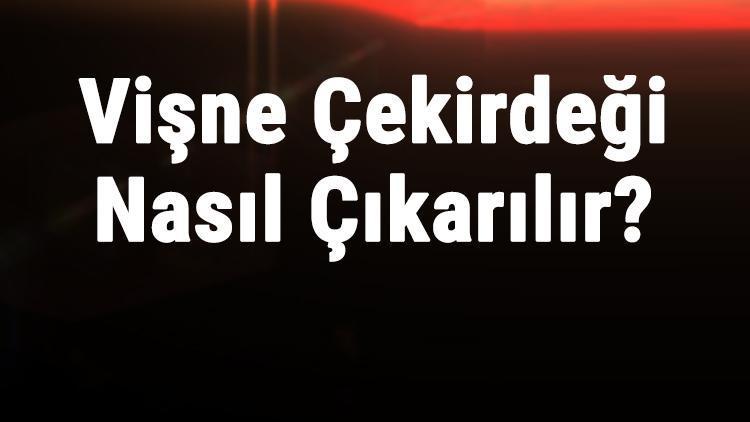 Vişne Çekirdeği Nasıl Çıkarılır Vişne Çekirdeği En Kolay Nasıl Çıkartılır