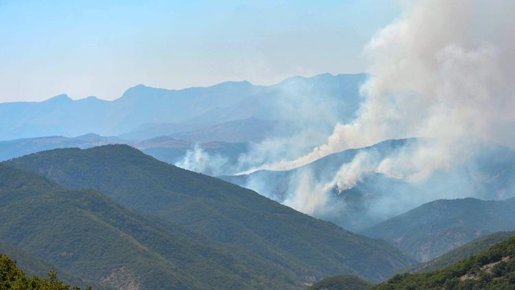 Tunceli kırsalındaki 4 ayrı noktada çıkan örtü yangınlarından üçü söndürüldü