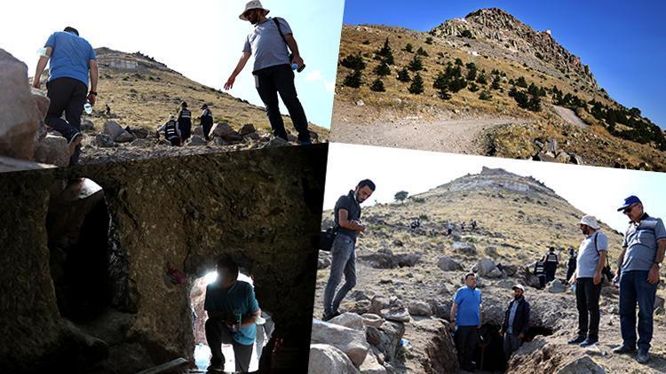 Konya Takkeli Dağda kazılarda 35 kaya mezarı bulundu 3-4üncü yüzyıl dönemi...