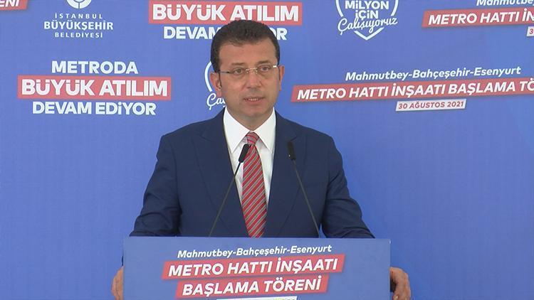 İBB Başkanı İmamoğlundan Bağcılar-Esenyurt Metro Hattı açıklaması