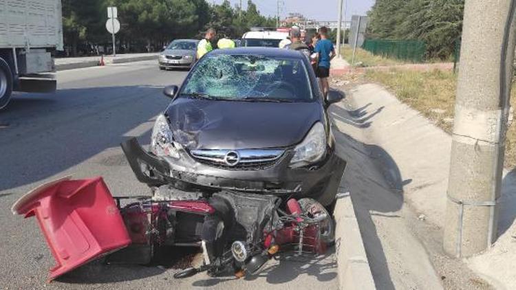 Burdurda trafik kazası: 1 yaralı