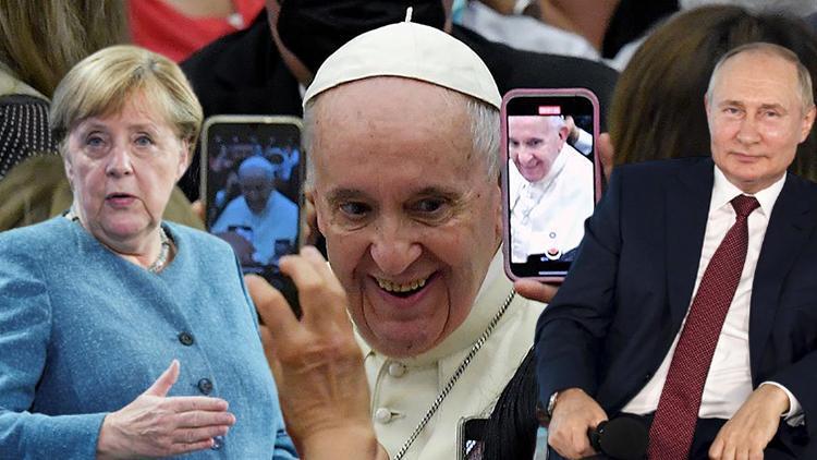 Papadan büyük gaf: Merkel ve Putini karıştırdı
