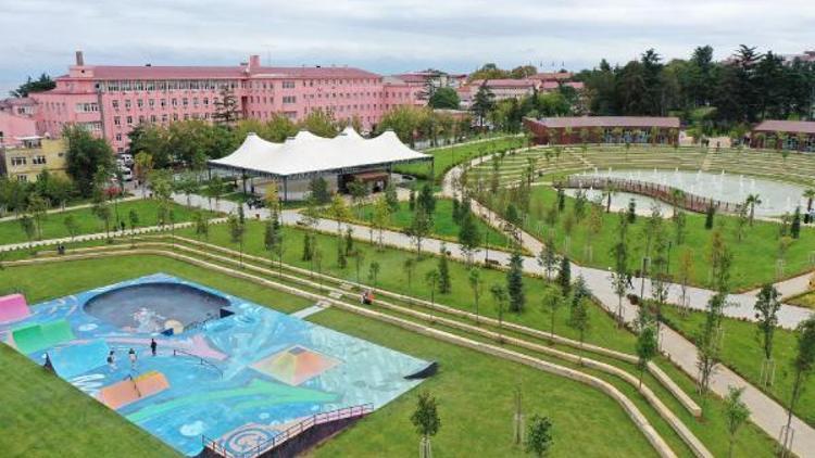 Trabzonda spor temalı millet bahçesi açıldı