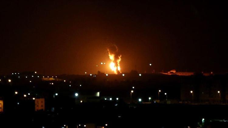 İsrail savaş uçakları Gazzeye hava saldırısı düzenledi