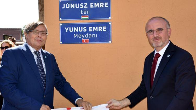 Yunus Emre’nin ismi Macaristan’da bir meydana verildi