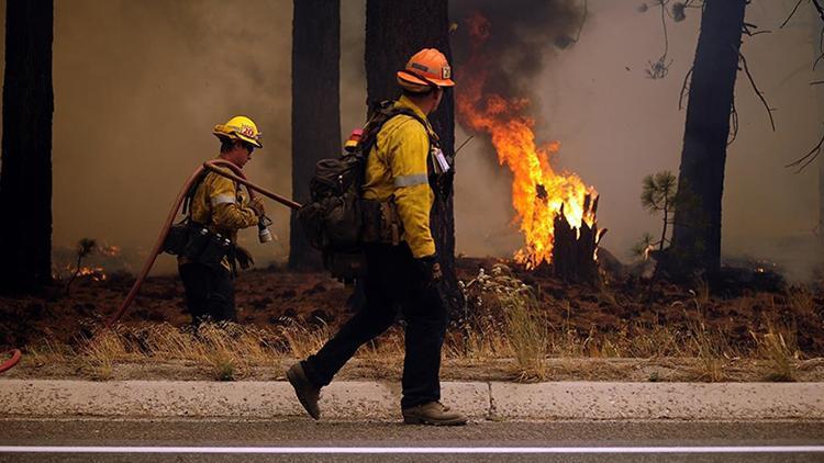 ABDde yangın kabusu sürüyor: Californiada orman yangını otoyola sıçradı