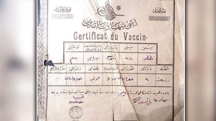 115 yıllık aşı kartı