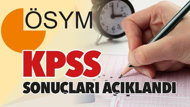 KPSS sonuçları açıklandı