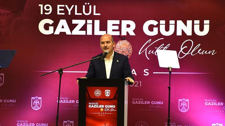 İçişleri Bakanı Süleyman Soylu, Sivasta Gaziler Günü programında konuştu