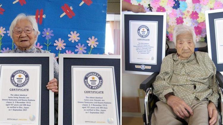 İkisi de 107 yaşında... Guinness Rekorlar Kitabına girdiler