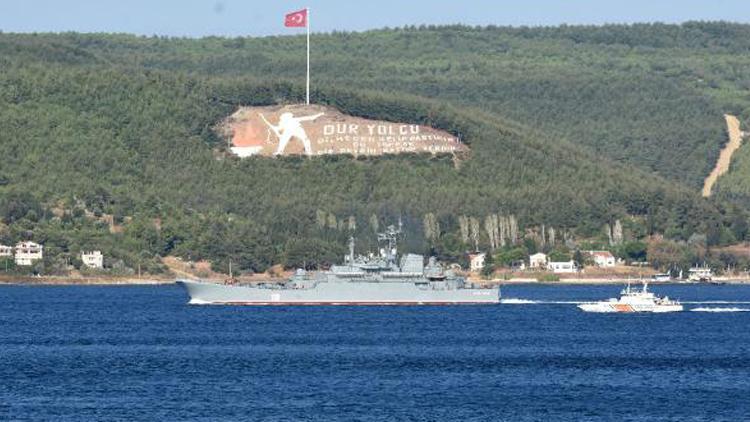 Rus savaş gemisi, Çanakkale Boğazından geçti