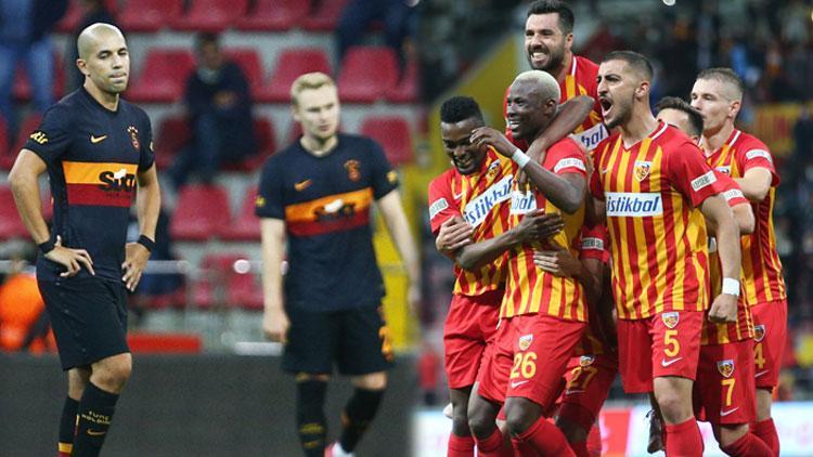 Kayserispor 3-0 Galatasaray (Maçın özeti ve golleri)