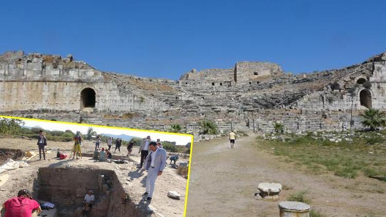 Milet Antik Kentinde filozofların yaşadığı ev ve sokak gün yüzüne çıkarıldı