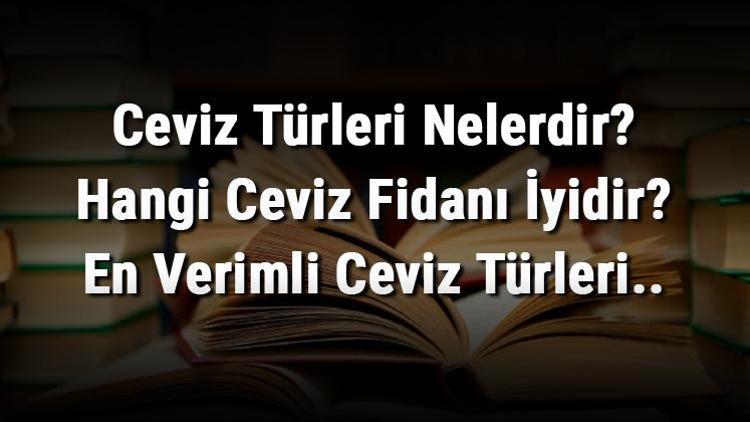 Ceviz Türleri Nelerdir Hangi Ceviz Fidanı İyidir En Verimli Ceviz Türleri..