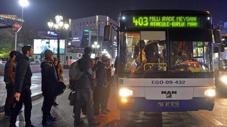 Gece ulaşımına saat ayarı