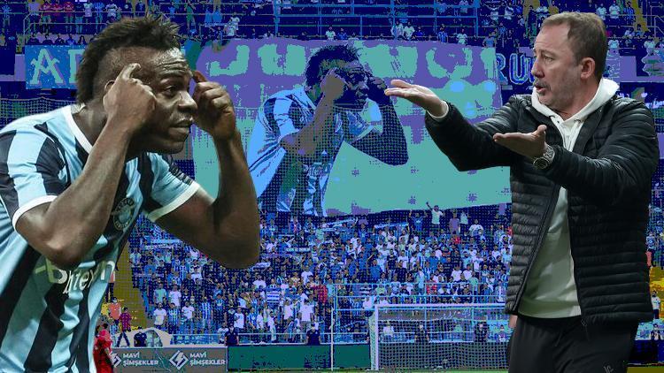 Adana Demirspor tribünlerinden dikkat çeken Mario Balotelli pankartı Beşiktaş maçında olay olmuştu