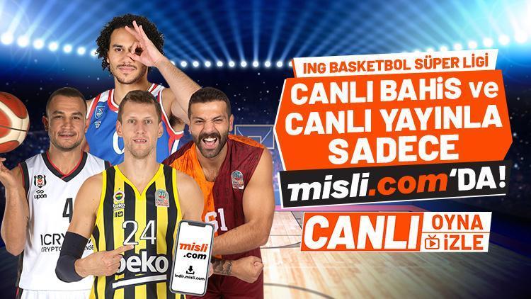 Basketbol Süper Ligi canlı yayınlarla SADECE Misli.comda Hem canlı izle, hem de canlı iddaa oyna...