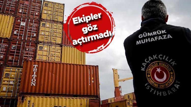 Gümrük muhafaza ekipleri kaçakçılara göz açtırmadı