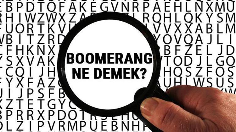 Boomerang ne demek Boomerang kelimesinin anlamı nedir TDKya göre sözlük anlamı...