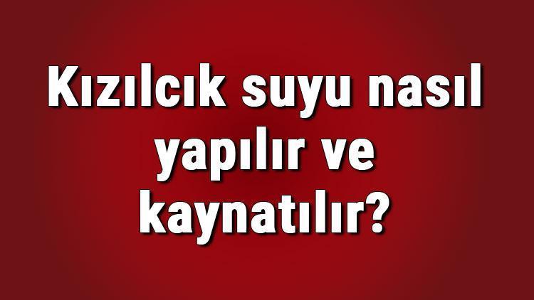 Kızılcık suyu nasıl yapılır ve kaynatılır? Evde kızılcık suyu yapımı ve tarifi