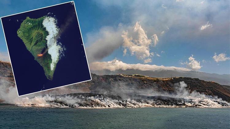 Günlerdir devam eden yanardağ felaketinde flaş gelişme: Denize akan lavlar Kanarya Adalarını büyüttü