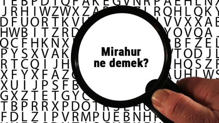 Mirahur ne demek Mirahur kelimesinin anlamı nedir TDKya göre sözlük anlamı...