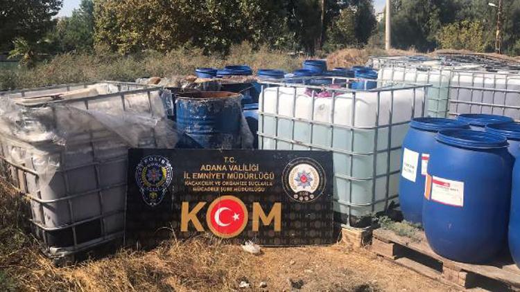 Adana’da 23 bin litre kaçak akaryakıt ele geçirildi