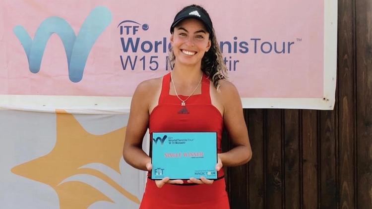 Milli tenisçi Ayla Aksu Tunusta şampiyon