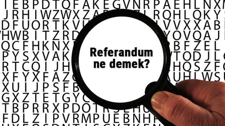 Referandum ne demek Referandum kelimesinin anlamı nedir TDKya göre sözlük anlamı...