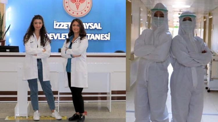 Boluda doktor anne- kız, aynı koronavirüs servisinde görev yapıyor