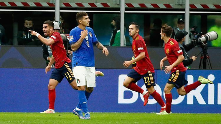 İtalya 1-2 İspanya (Uluslar Ligi yarı final maçı özeti ve golleri)