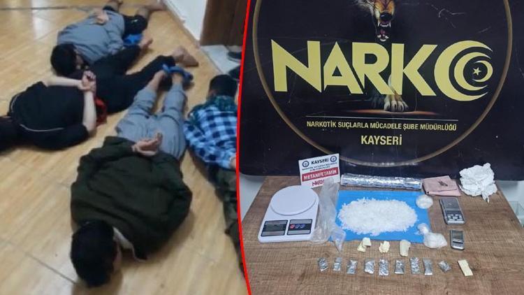 Kayseri’de 5 yabancı uyrukluya uyuşturucudan gözaltı